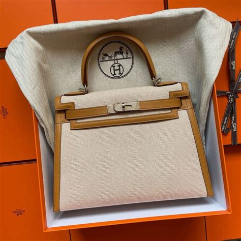 hermes kelly sesame|Hermès Kelly Limited Edition 28 Sesame Toile Palladium .